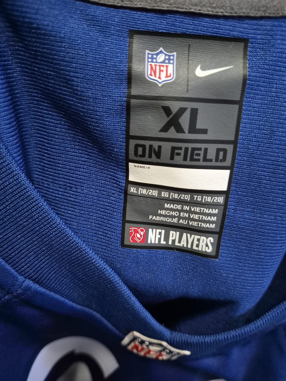 Womens Nike NFL Indianapolis Colts Nelson #56 On Field Blue Jersey Size XL